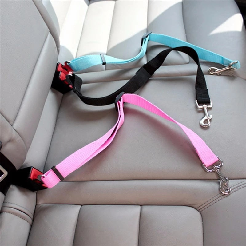 Adjustable Dog & Cat Car Seat Belt – Safe & Comfortable Pet Travel