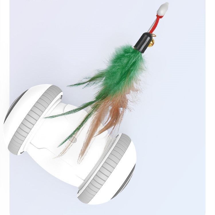 Interactive Cat Toy With Interchangeable Heads