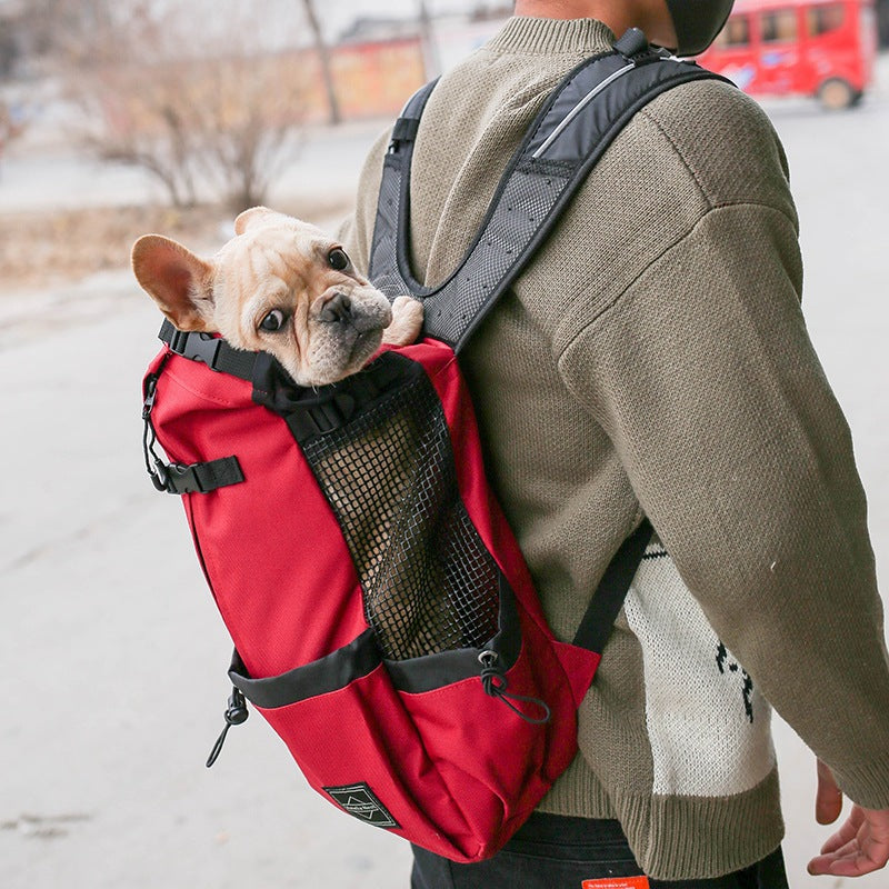 Portable Dog Carrier Backpack – Comfortable Travel Carrier for Small Dogs & Puppies