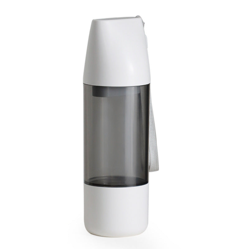 2-in-1 Portable Pet Water Bottle – 350ml Leak-Proof Bottle with Food Storage