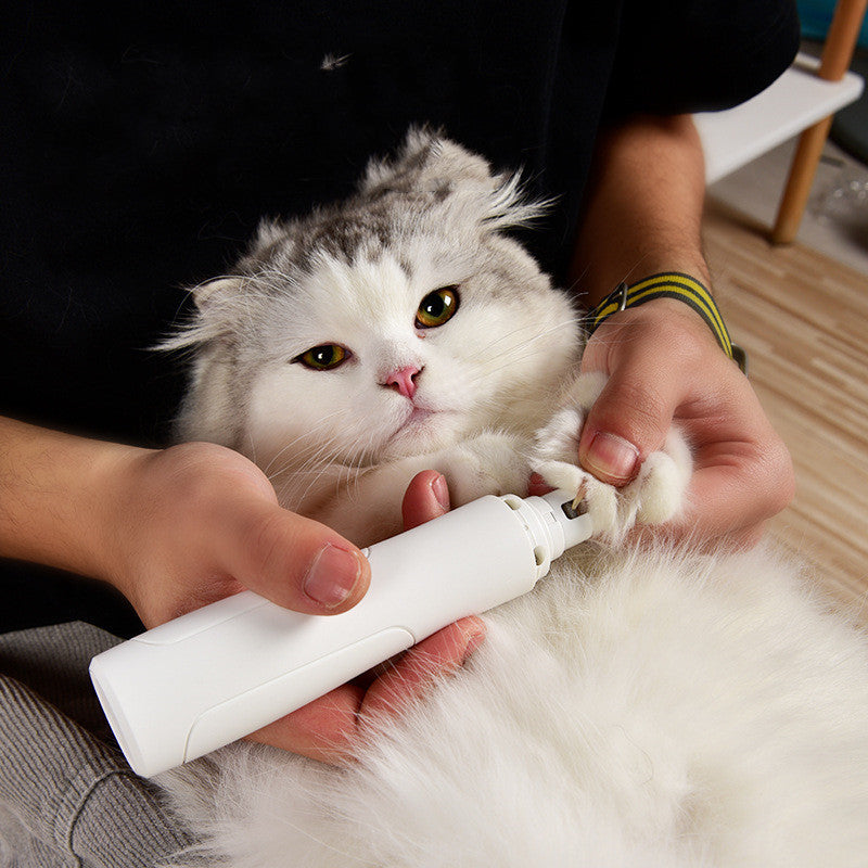 Rechargeable Pet Nail Grinder & Trimmer – Gentle Nail Care for Dogs & Cats