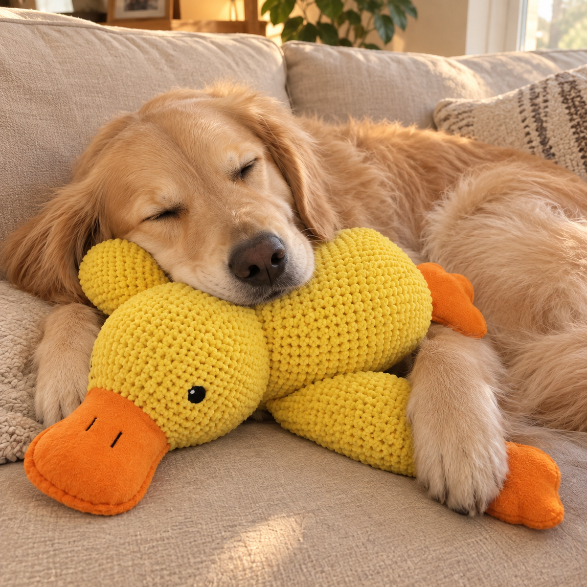 Calming Duck Dog Toy – Plush Comfort Companion for Dogs & Puppies