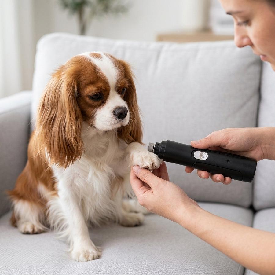 Rechargeable Pet Nail Grinder & Trimmer – Gentle Nail Care for Dogs & Cats