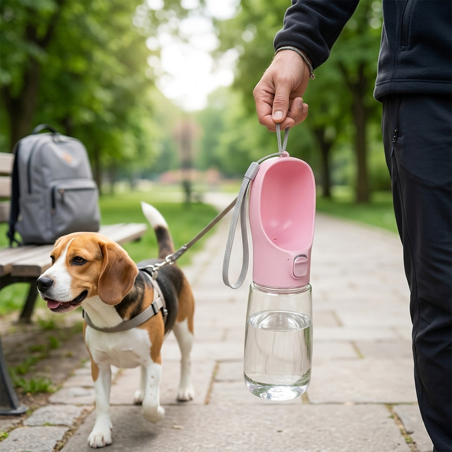 Portable Dog Water Bottle – Leakproof Travel Water Dispenser for Dogs & Cats