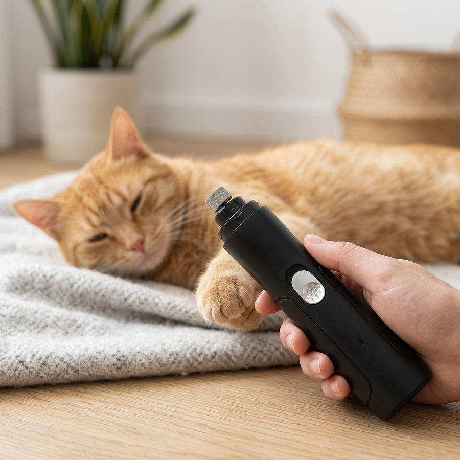Rechargeable Pet Nail Grinder & Trimmer – Gentle Nail Care for Dogs & Cats