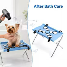 Foldable Pet Grooming Hammock Stand – Make Bath Time Easy for Dogs & Cats