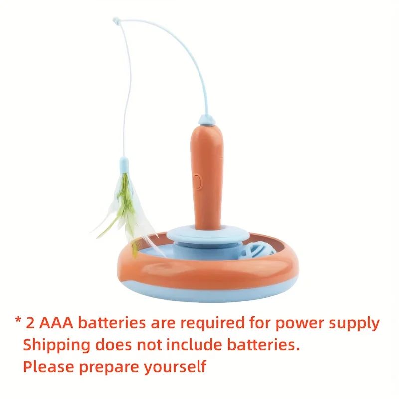2 In 1 Pet Cat Toy With Feather