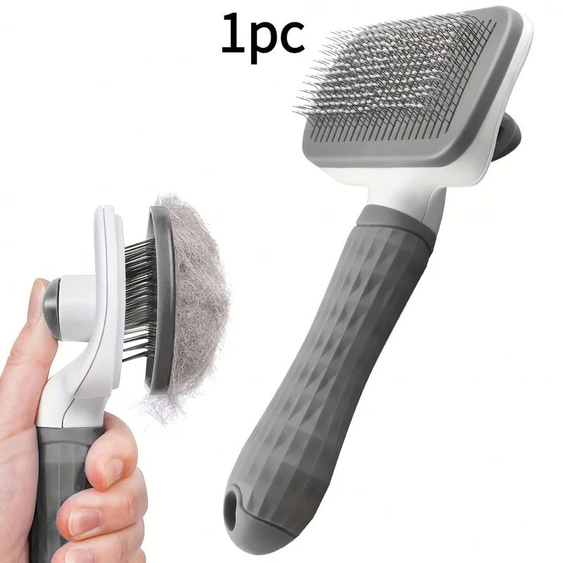 Self-Cleaning Pet Grooming Brush for Dogs & Cats