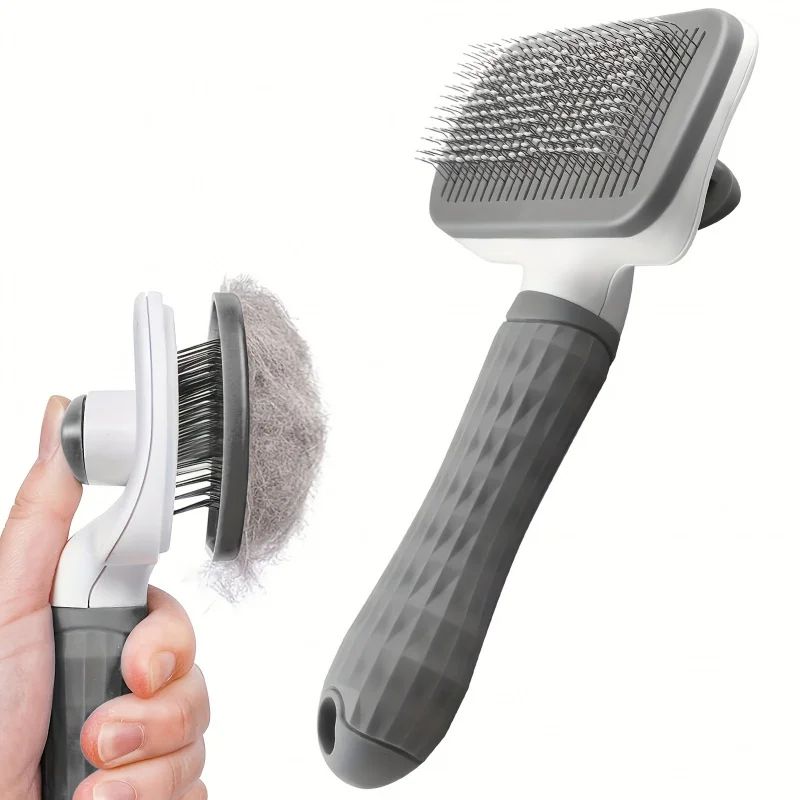 Self-Cleaning Pet Grooming Brush for Dogs & Cats